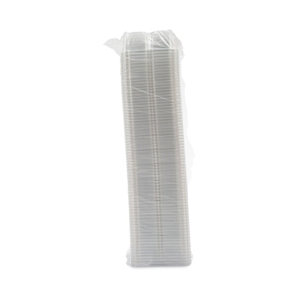 Dart TamperGuard Snack Boxes, 4-Compartment, 6.3 x 6.3 x 2.6, Clear, Plastic, 300PK - SBTG4