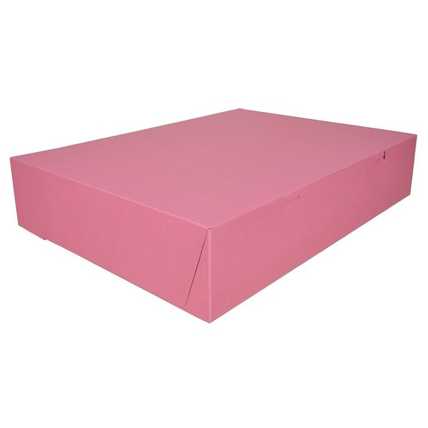 Champion 0897 Southern Non-Window Lock-Corner Bakery Box Pink 20 in. X 14.5 in. X 4 in., 50PK - 897