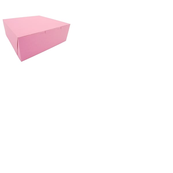 Champion 0891 Southern Non-Window Lock-Corner Bakery Box Pink 14 in. X 14 in. X 5 in., 50PK - 891