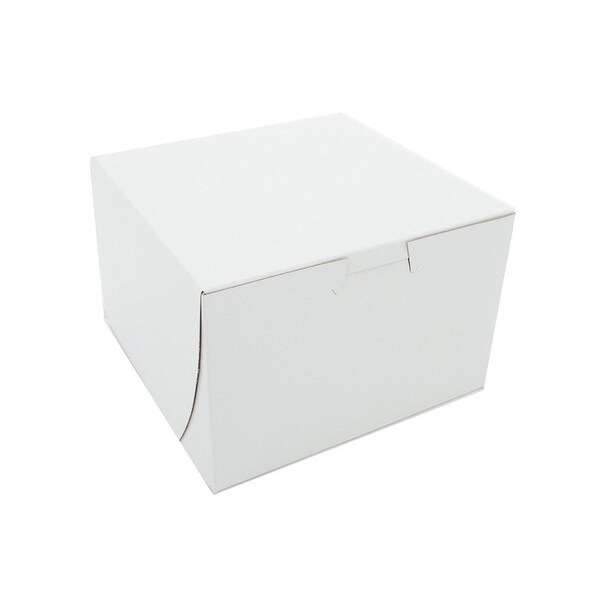 Champion 0909 Southern Non-Window Lock-Corner Bakery Box White 6 in. X 6 in. X 4 in., 250PK - 909