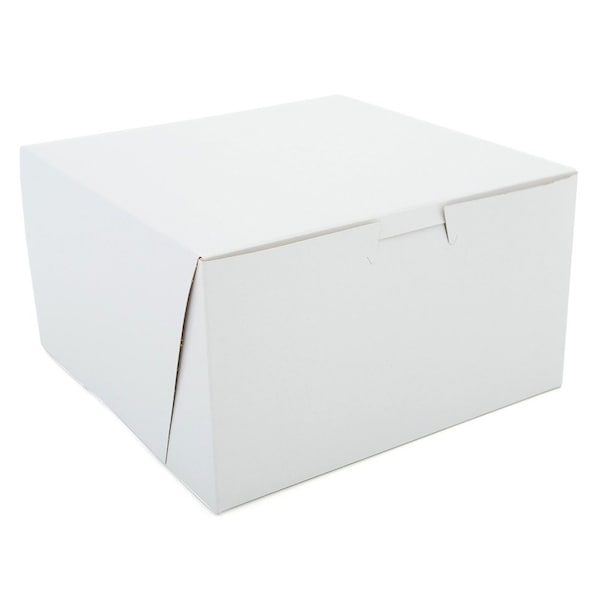 Champion 0921 Southern Non-Window Lock-Corner Bakery Box White 7 in. X 7 in. X 4 in., 250PK - 921