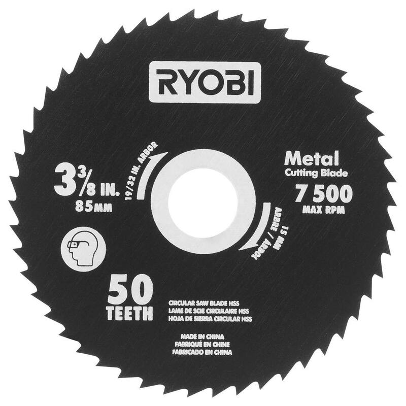 Juego de 3 cuchillas de repuesto para sierra de inmersión multiusos de 3-3/8 pulgadas de RYOBI (paquete de 3) - A06MM301