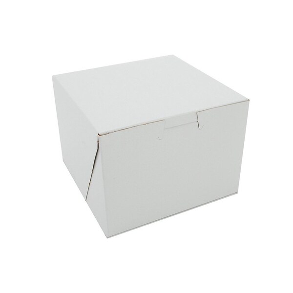 Champion 0902 Southern Non-Window Lock-Corner Bakery Box White 5.5 in. X 5.5 in. X 4 in., 250PK - 902