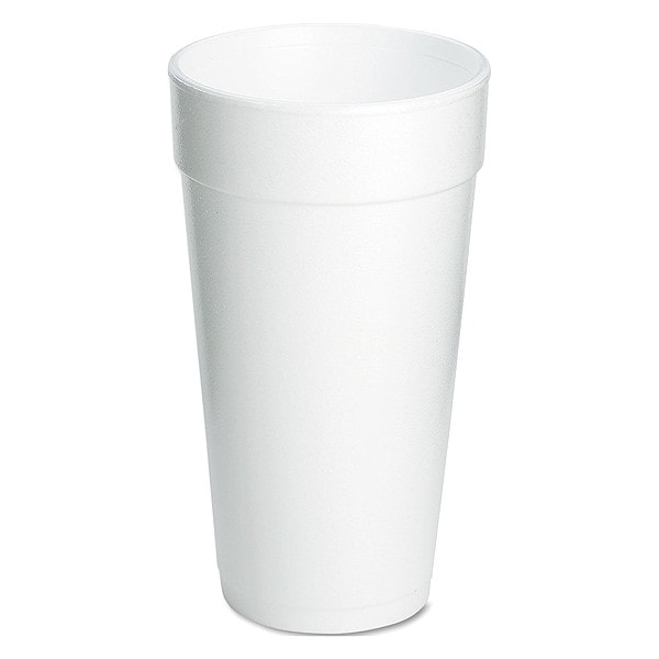 Dart Disposable Hot cup 20 oz. White, Foam, Pk500 - 20J16