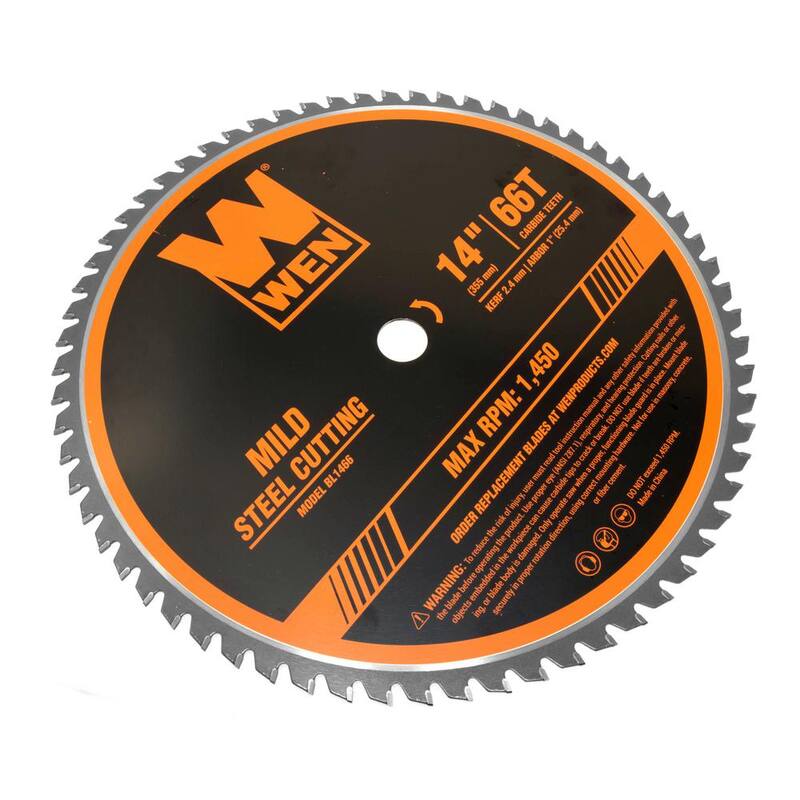 Cuchilla de sierra de metal profesional de carburo de 66 dientes y 14 pulgadas para corte de acero suave - BL1466