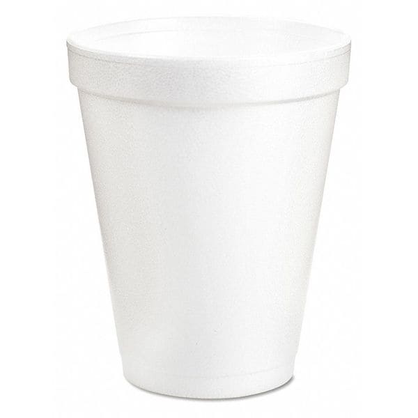 Dart Hot Cup 8 oz. White, Foam, Pk1000 - 8J8