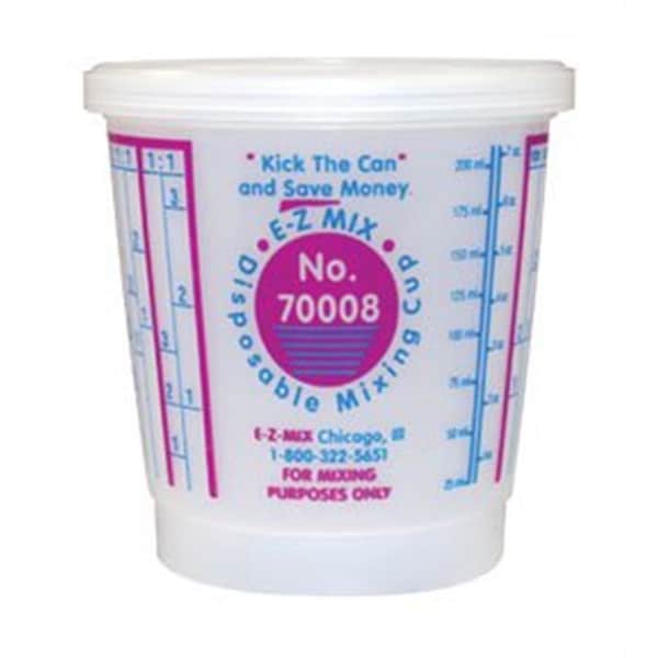 E-Z Mix 1/2 Pint Disposable Mixing Cups 100/Box - 70008