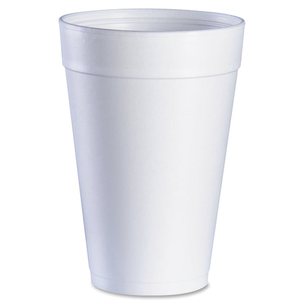 Dart Disposable Hot cup 32 oz. White, Foam, Pk500 - 32TJ32