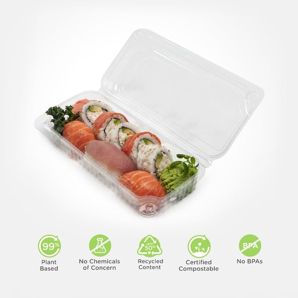 Good Natured Products 16 Oz. Lowrider Center Seal Multi-Purpose Package, Crystal Clear, Pla, 300/Case, 300Pk - BDX00748