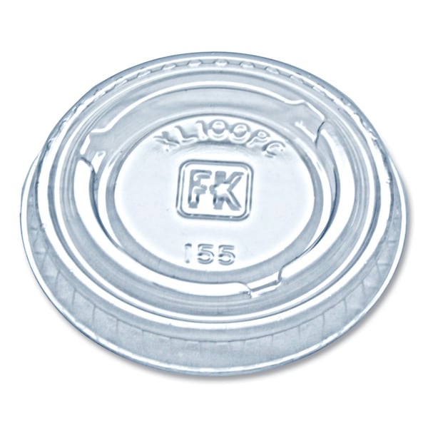 Fabri-Kal Portion Cup Lids, Fits 0.75 oz to 1 oz Portion Cups, Clear, 2500PK - 9505082
