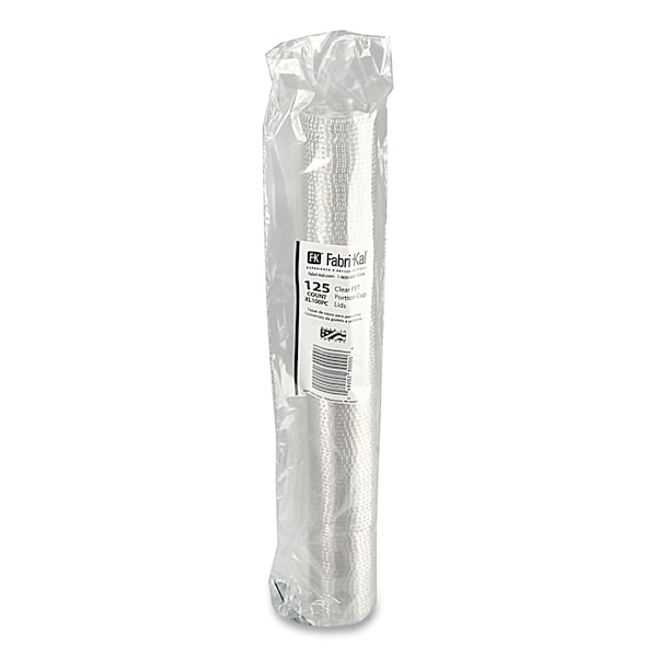 Fabri-Kal Portion Cup Lids, Fits 0.75 oz to 1 oz Portion Cups, Clear, 2500PK - 9505082