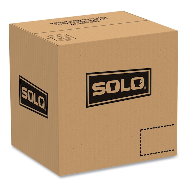 Solo OctaView Hinged-Lid Hot Food Containers, 3-Compartment, 38 oz, Black/Clear, Plastic, 100PK - 809014-PP94
