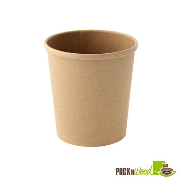 Omg 12 oz Brown Kraft Soup Cup - 3.6 Dia. x 3.5 in. - OM3673740