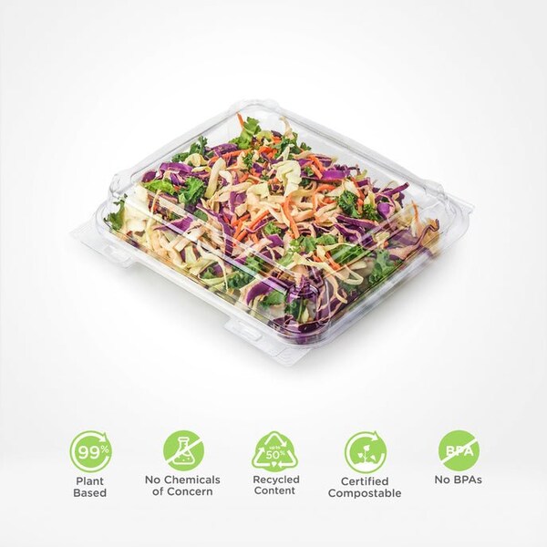 Good Natured Products 1.75 Multi-Purpose Hinged Tray, Crystal Clear, Pla, 230Pk - BXX01745