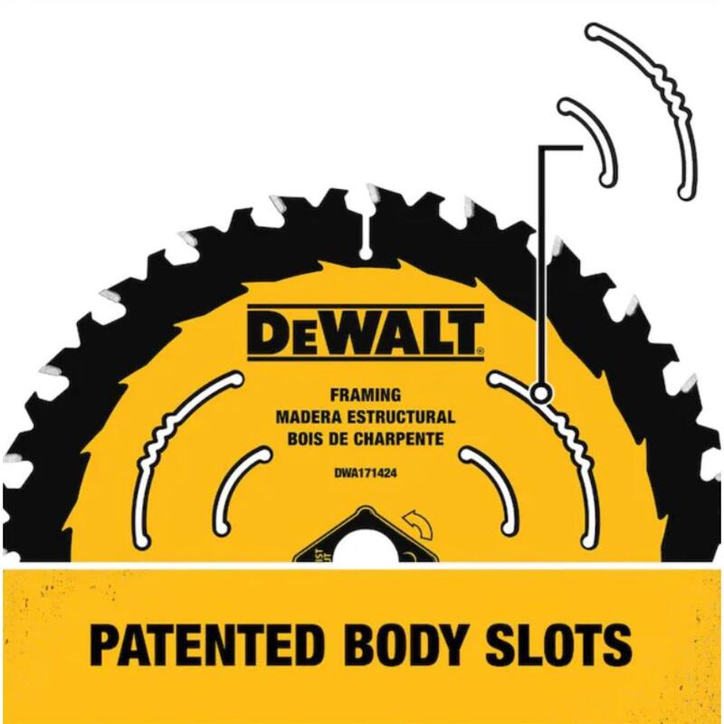 DEWALT 7-1/4 pulgadas 24 dientes hojas de sierra circular (paquete de 3) - DWA1714243