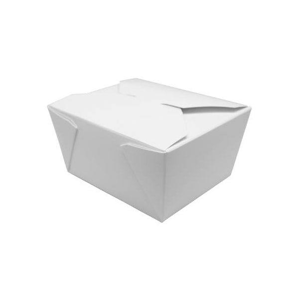 Karat 30 oz White Fold-To-Go Boxes, PK450 - FP-FTG30W