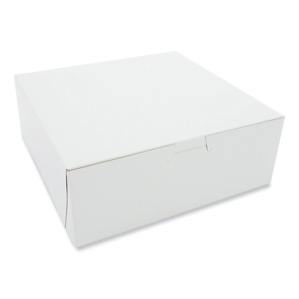 Sct White One-Piece Non-Window Bakery Boxes, 8 x 5 x 3, White, Paper, 250PK - 937