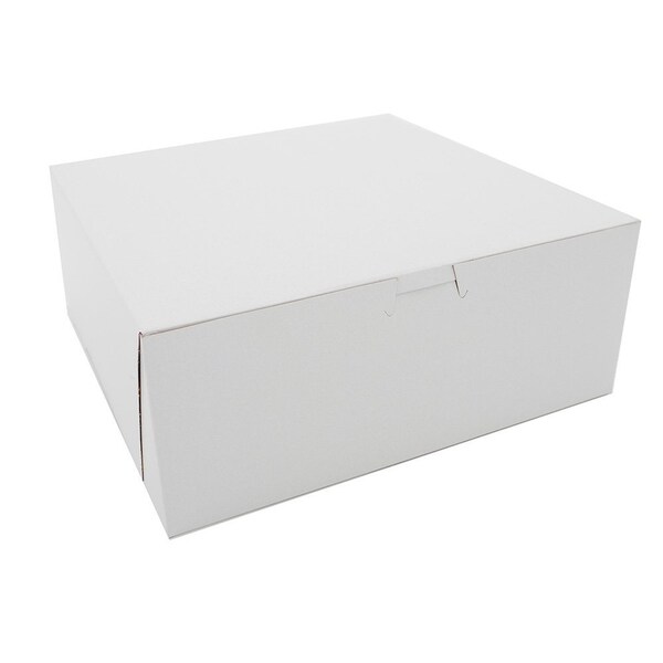 Champion 0973 Southern Non-Window Lock-Corner Bakery Box White 10 in. X 10 in. X 4 in., 100PK - 973