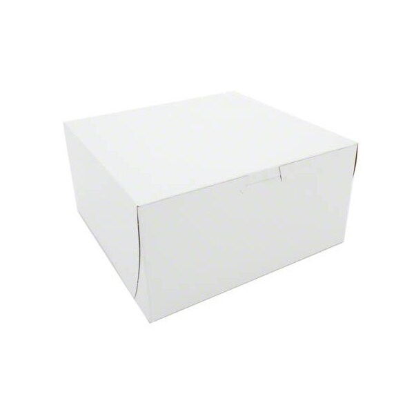 Champion Southern Non-Window Lock-Corner Bakery Box White 8 in. X 8 in. X 4 in., 250PK - 1541