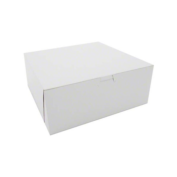 Champion Southern Non-Window Lock-Corner Bakery Box White 10 in. X 10 in. X 4 in., 100PK - 1573