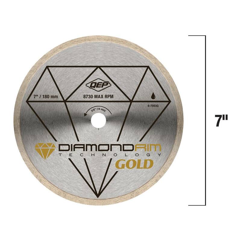 Disco de Diamante Premium de 7 pulgadas para Cortar Azulejos de Porcelana y Cerámica en Húmedo - 6-7003Q