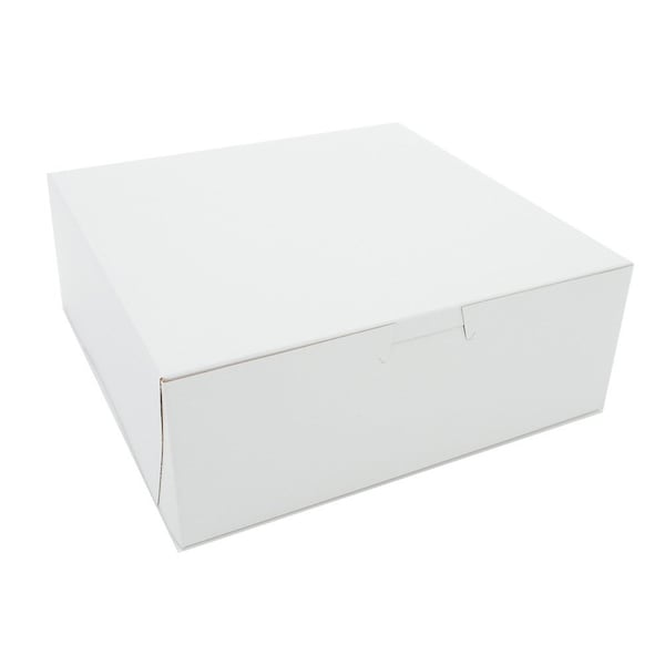 Champion 0937 Southern Non-Window Lock-Corner Bakery Box White 8 in. X 8 in. X 3 in., 250PK - 937