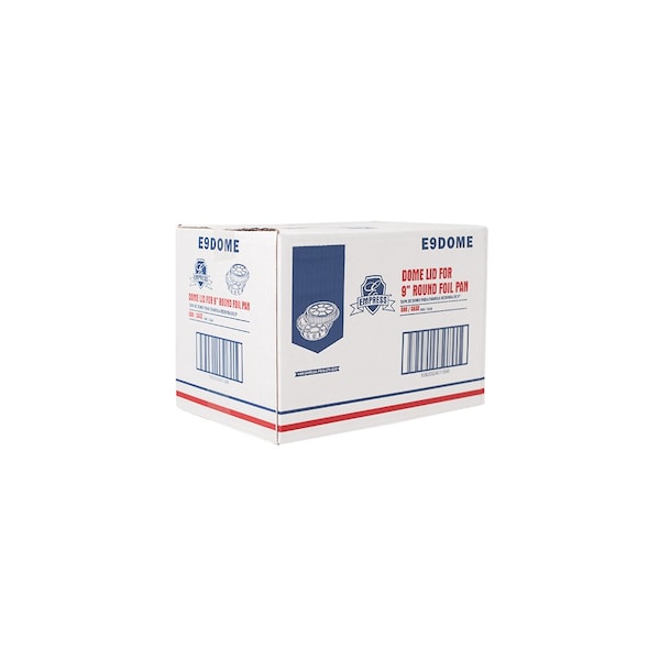 Empress Dome Lid for 9 in. Round 8.94 in. x 8.94 in. x .39 in., 500PK - E9DOME