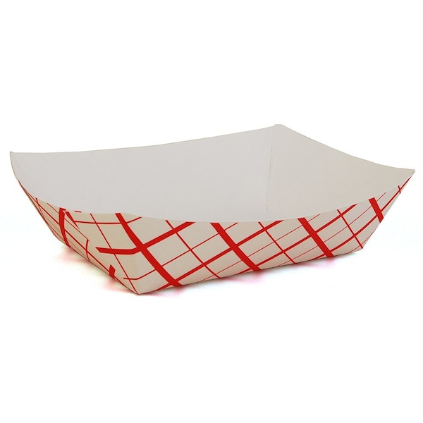 Champion 0429 Southern Southland No 500 Paperboard Food Tray Red Check 5 lb, 250PK - 429