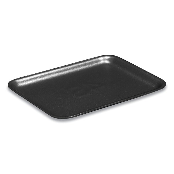Pactiv Evergreen Supermarket Trays, No 4S, 9.25 x 7.25 x 0.69, Black, PK500 - 51P904S