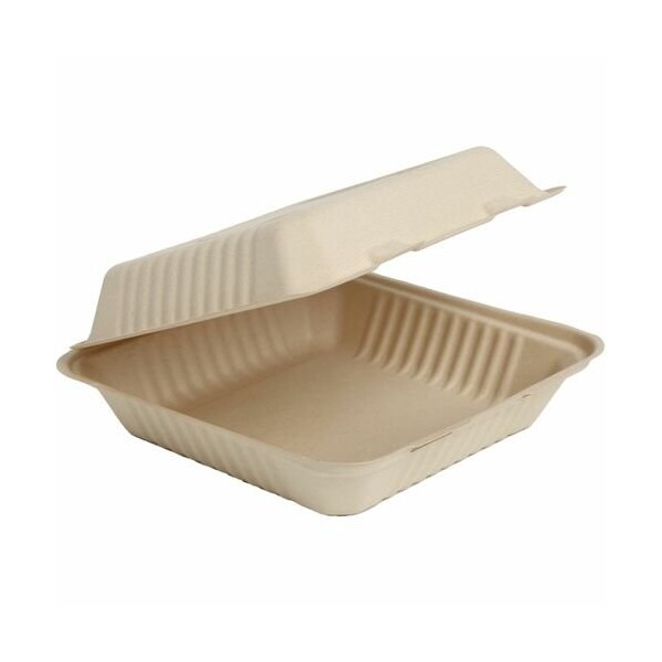 Remcoda CONTAINER, HINGED, 9INCH, 1C, FIBER, NAT, 200PK - RMLMFHC91C