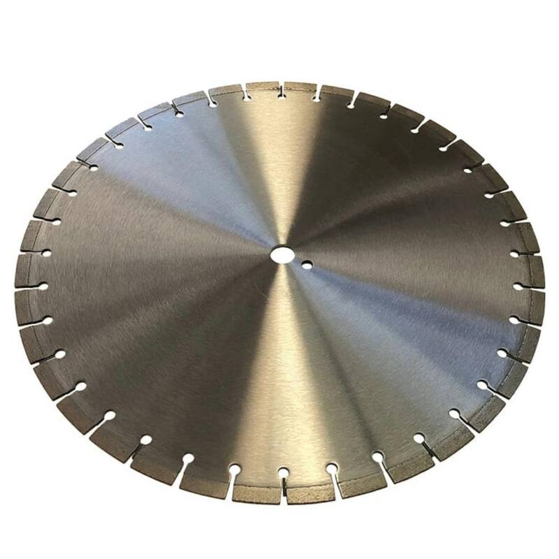 EDiamondTools 20 in. Hojas de sierra de concreto con diamante profesionales, 13-20 HP, Unión media, Ancho de segmento de 0.155 in, 1 in. Arbor - SCB20155M_THD
