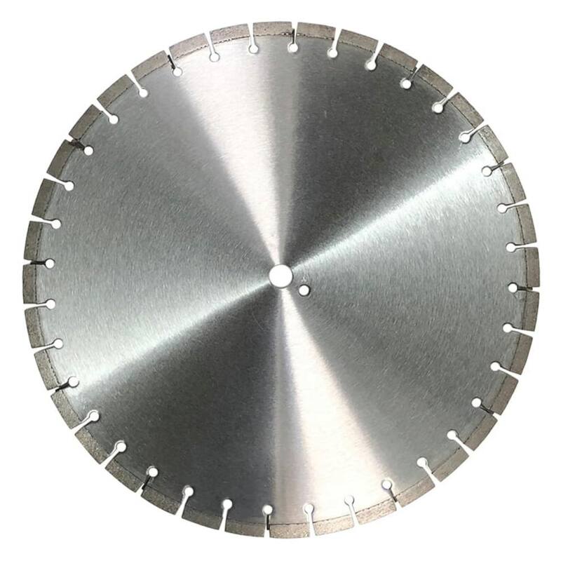 EDiamondTools 20 in. Hojas de sierra de concreto con diamante profesionales, 13-20 HP, Unión media, Ancho de segmento de 0.155 in, 1 in. Arbor - SCB20155M_THD