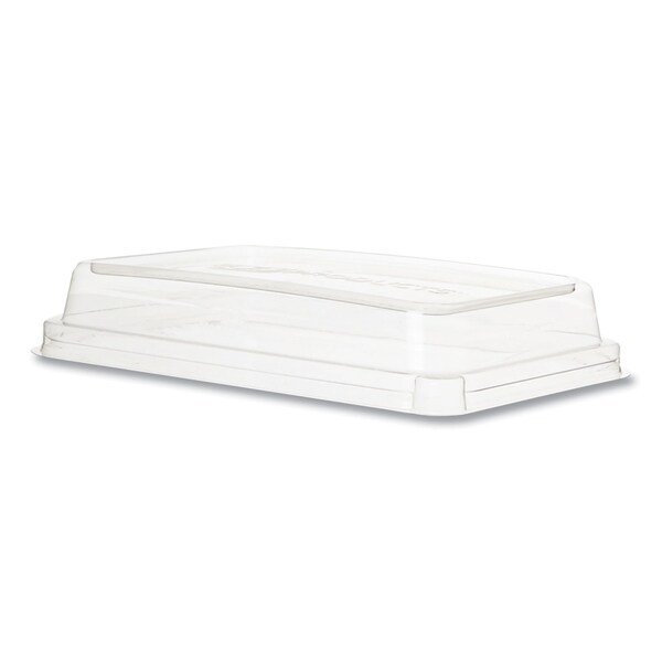 Eco-Products Worldview 100% Recycled Content Lid, 10.82 x 10.71 x 1.83, Clear, Plastic, 200PK - EP-SCRC107LID-R
