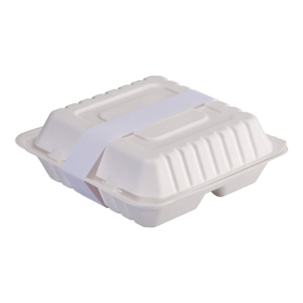 Hoffmaster 1.5" x 24" White Peel & Seal Tamper Evident Bands PK 2500 - 883173