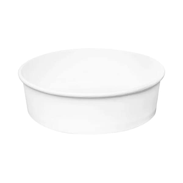 Karat Food Bucket, 48 oz, 7.99in. Dia x 2.4in.h, White, Paper, 270PK - FP-PSB48