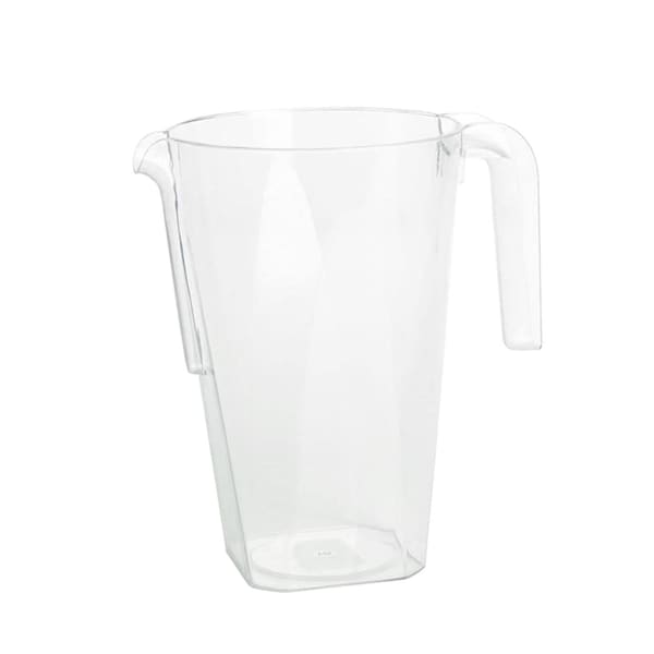 Smarty Had A Party 52 oz. Clear Square Plastic Disposable Pitchers (24 Pitchers), 24PK - 552S-CASE