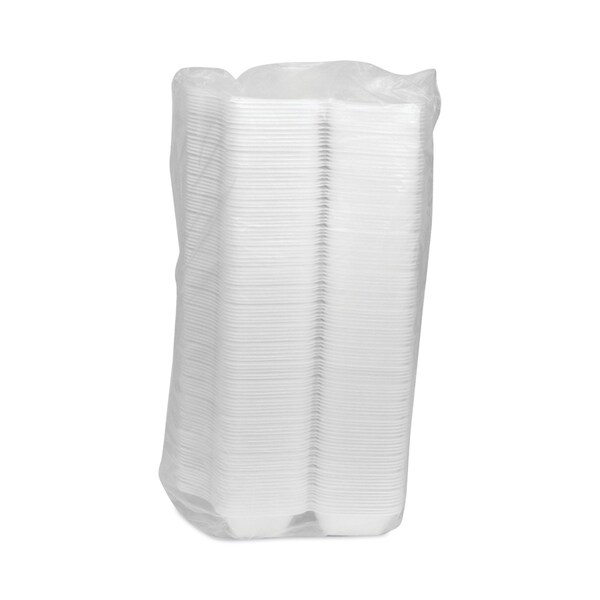 Pactiv SmartLock Foam Hinged Container, Med, 8.75x4.5x3.13, 1-Cmp, Wht, PK440 - YHLW01840000