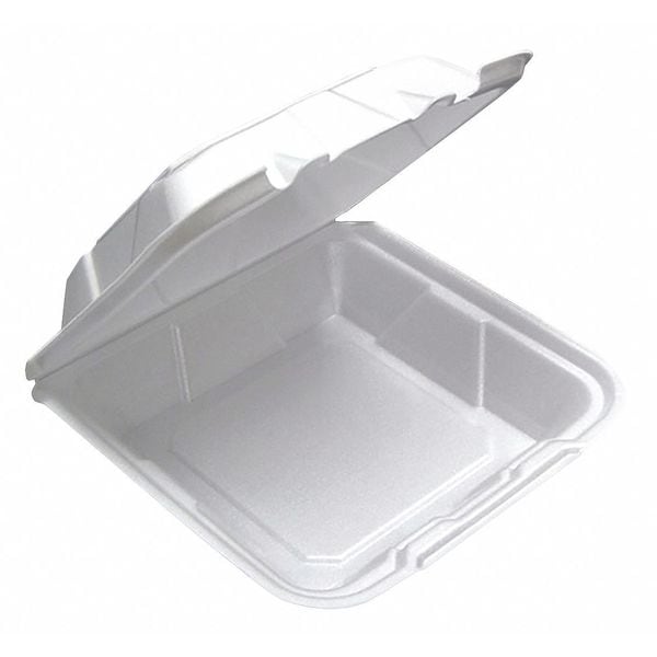 Pactiv Carry-Out Container, 9" W, White, PK150 - YTD199010000