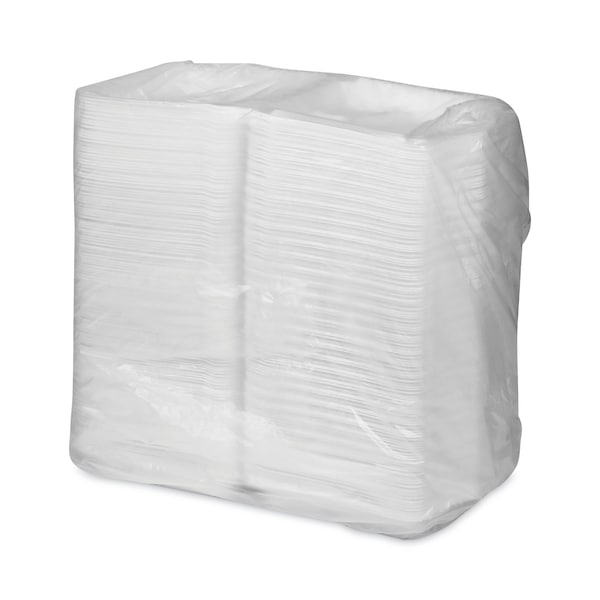 Pactiv SmartLock Foam Hinged Containers, XL, 9.5x10.5x3.25, 3-Cmp, Wht, PK250 - YHLW10030000