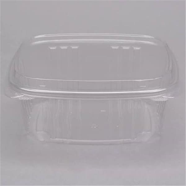 Genpak Genpak AD32F 32 oz. Hinged Deli Container with High Dome Lid; Clear - Case of 200 - AD32F