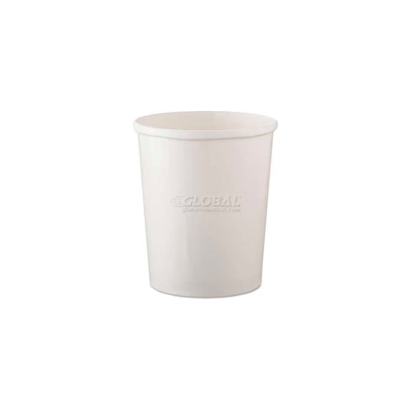 Solo Dart SCCH4325U, Flexstyle Double Poly Paper Containers, 32 oz., White, 500/Carton - SCC H4325U