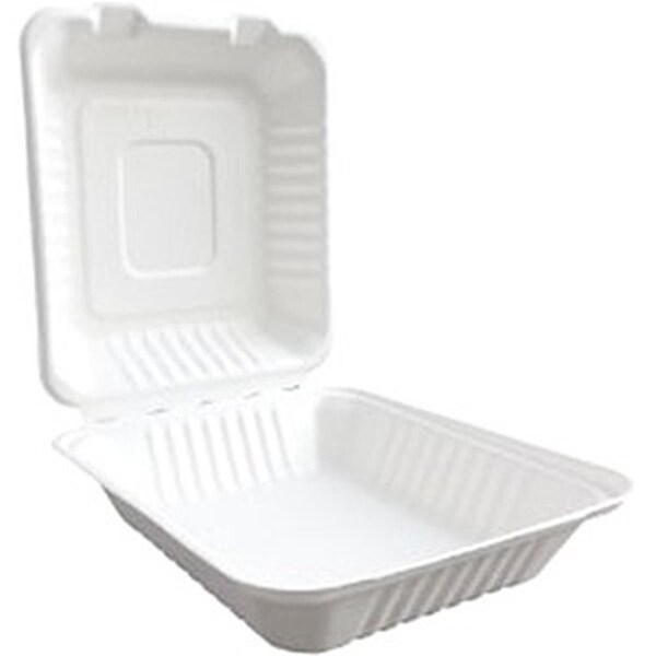 Productos Alimenticios Better Earth 3-Compartment Hinged Tray, 200PK - PR3193665
