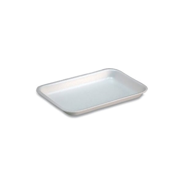 Pactiv SUPERMARKET TRAYS, #17S, 8.3 X 4.8 X 0.65, WHITE, 1000PK - 51P117S