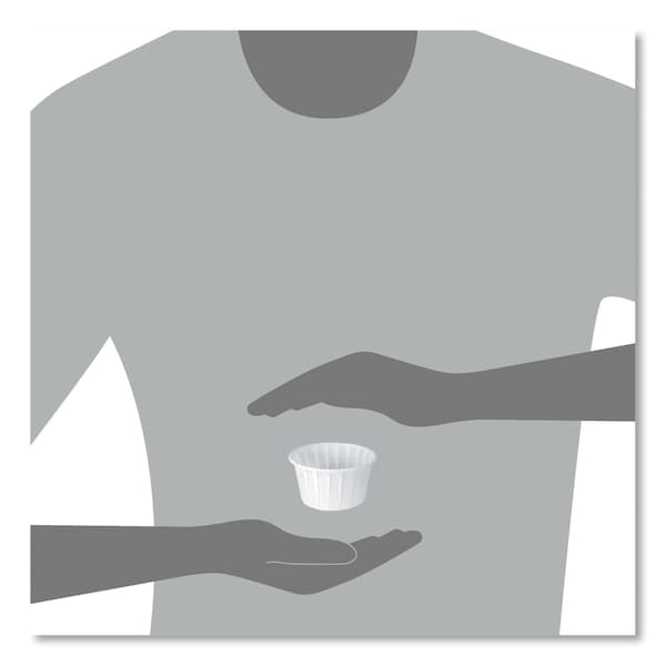 Solo Paper Portion Cups, ProPlanet Seal, 4 oz, White, 250/Bag, 20 Bags/Carton, 5000PK - 400-2050