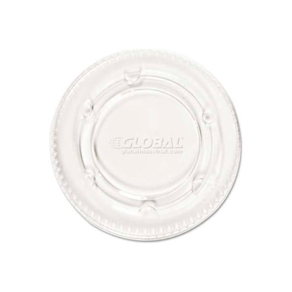Boardwalk Pactiv BWKYLS-2FR, Portion Cup Lids, Fits 1-1/2-2-1/2 oz. Cups, Plastic, Clear, 2400/Carton - BWK YLS-2FR