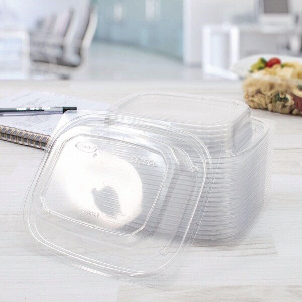 Dart ClearPac Clear Container Lids, Dome, 4.9 x 5.9, Clear, Plastic, 1008PK - C12DDLR