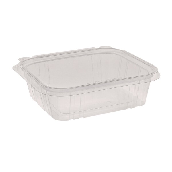 Pactiv Evergreen EarthChoice Tamper Evident Hinged Lid Deli Container, 24 oz, 7.25 x 6.37 x 2, Clear, Plastic, 231PK - TEHL7X624