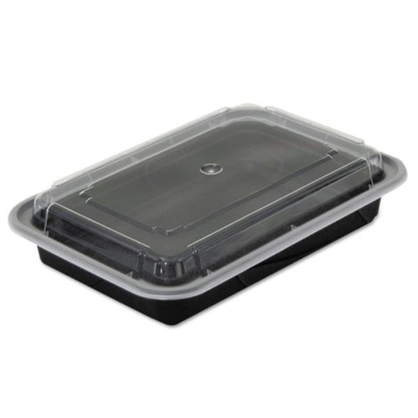 Pct Pct NC868B 7.25 x 5 x 1.5 in. Versatile Container - Black & Clear; 28 oz. - NC868B