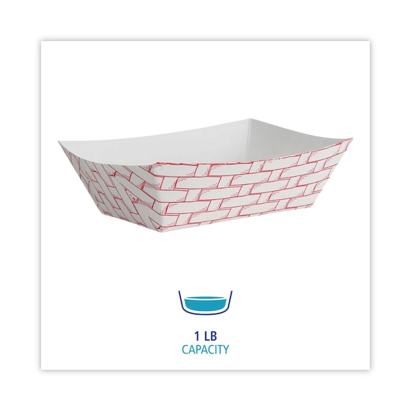 Boardwalk Paper Food Tray, 1lb., PK1000 - BWK 30LAG100