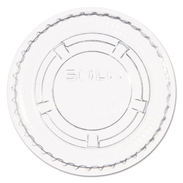Dart Portion/Souffle Cup Lids. Fits .5-1oz Cups, Clear, PK2500 - PL100N